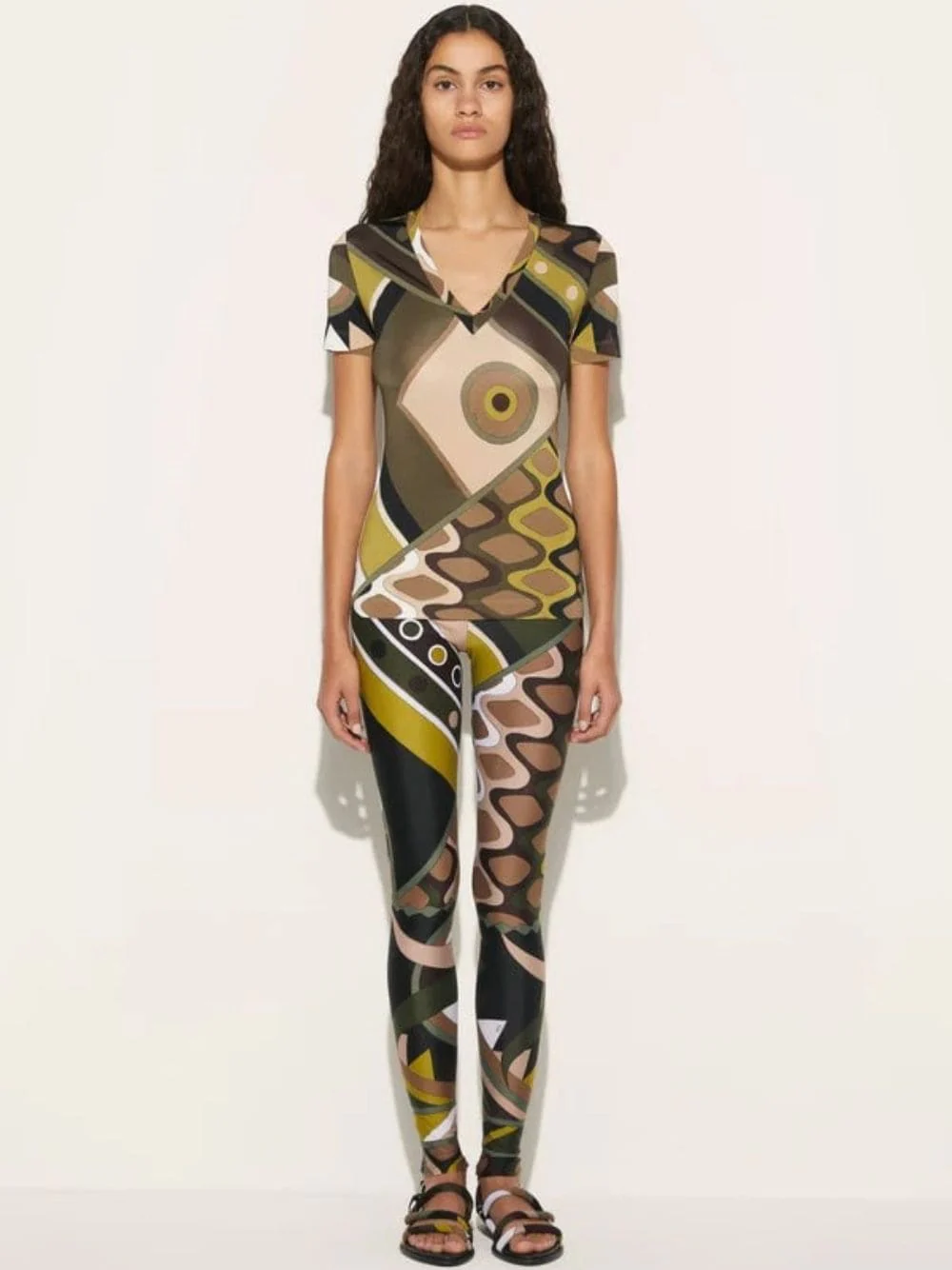 Vivara-Print Satin Jersey T-Shirt - Image 2