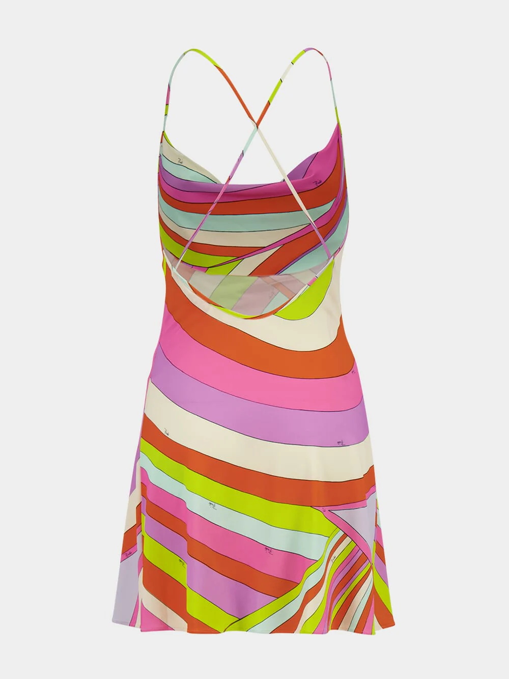 Iride Print Short Dress - Image 2