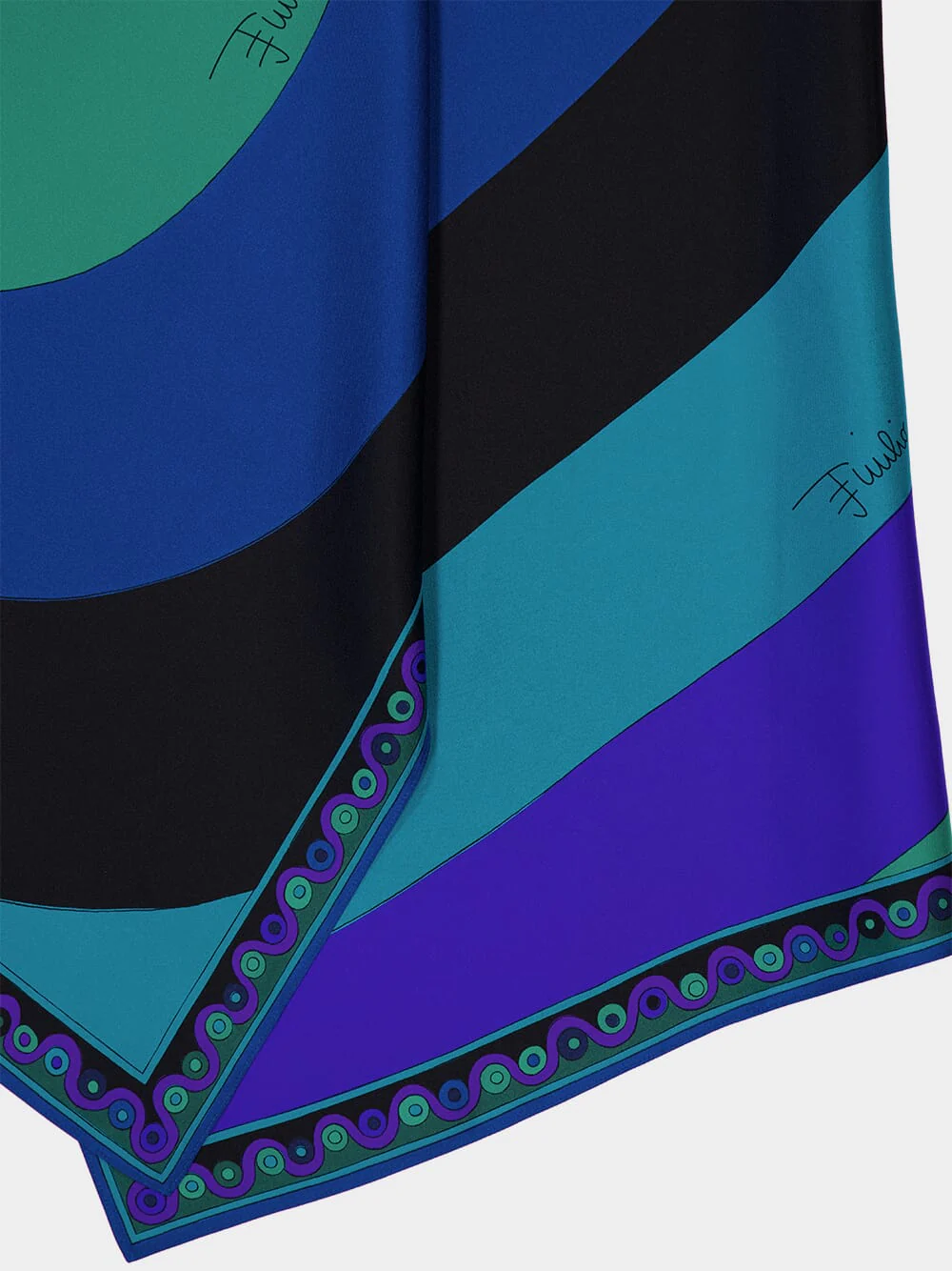 Emerald Maxi Skirt with Asymmetric Hem - Image 6