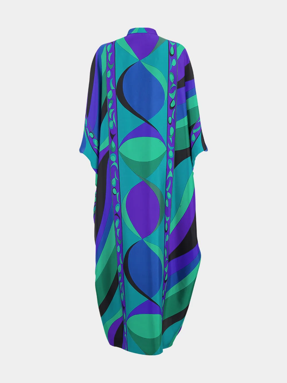 Emerald Pesci Print Loose Fit Kaftan - Image 4