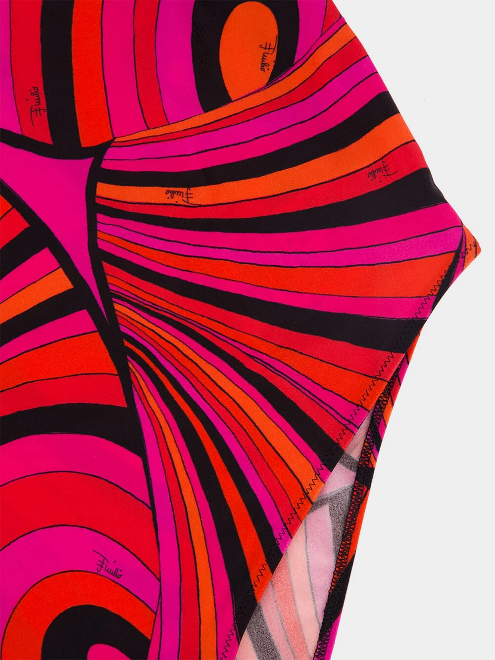 Fuchsia and Black Iride Print Swimsuit - Image 6