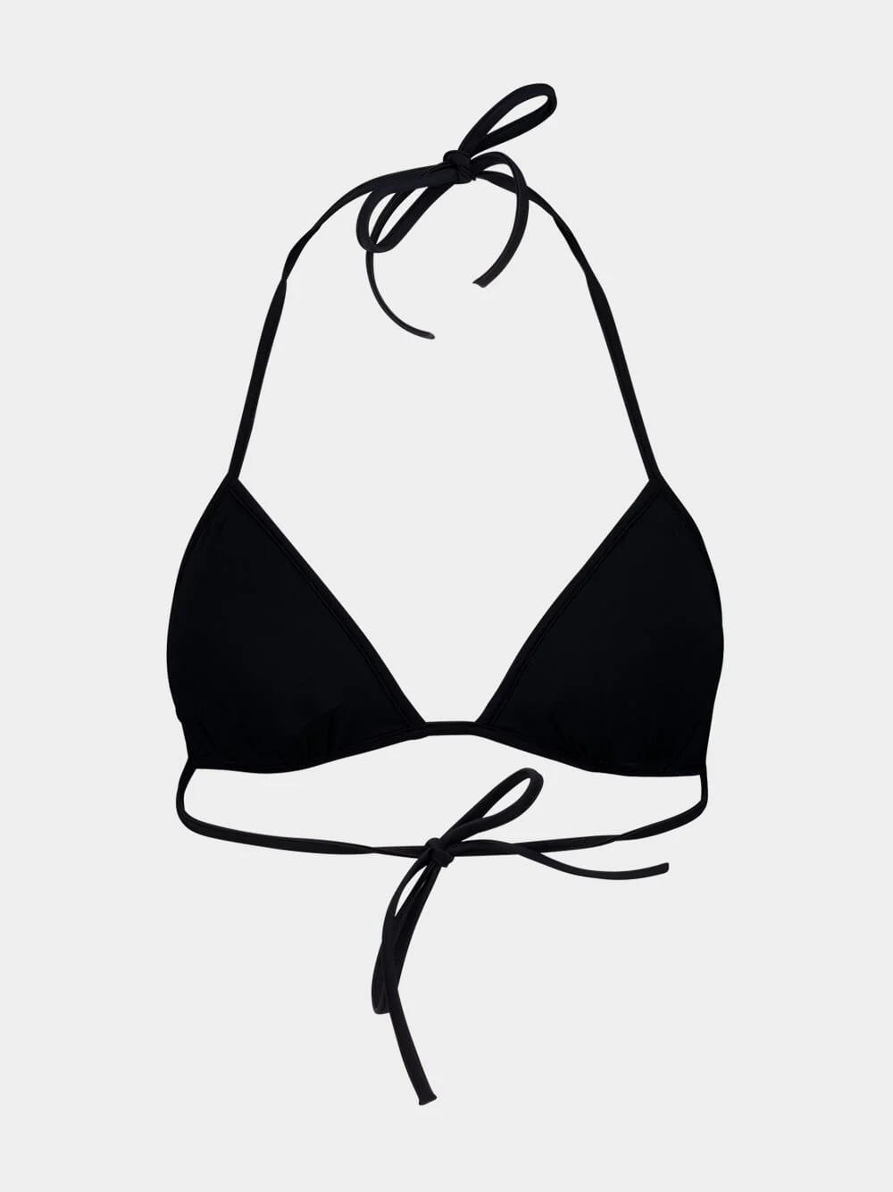 Fuchsia and Black Iride Triangle Bikini Top - Image 3