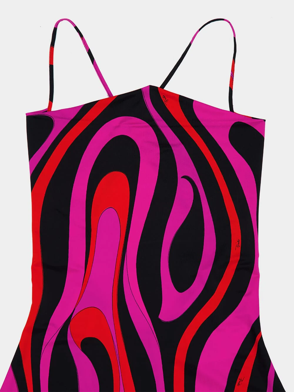 Fuchsia and Black Marmo Print Mini Dress - Image 5