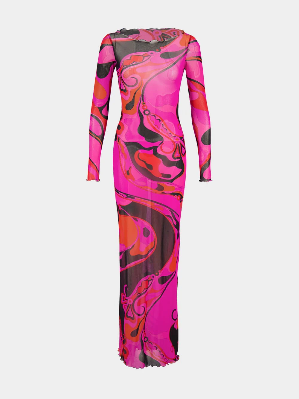 Fuchsia and Black Orchidee Tulle Dress - Image 2