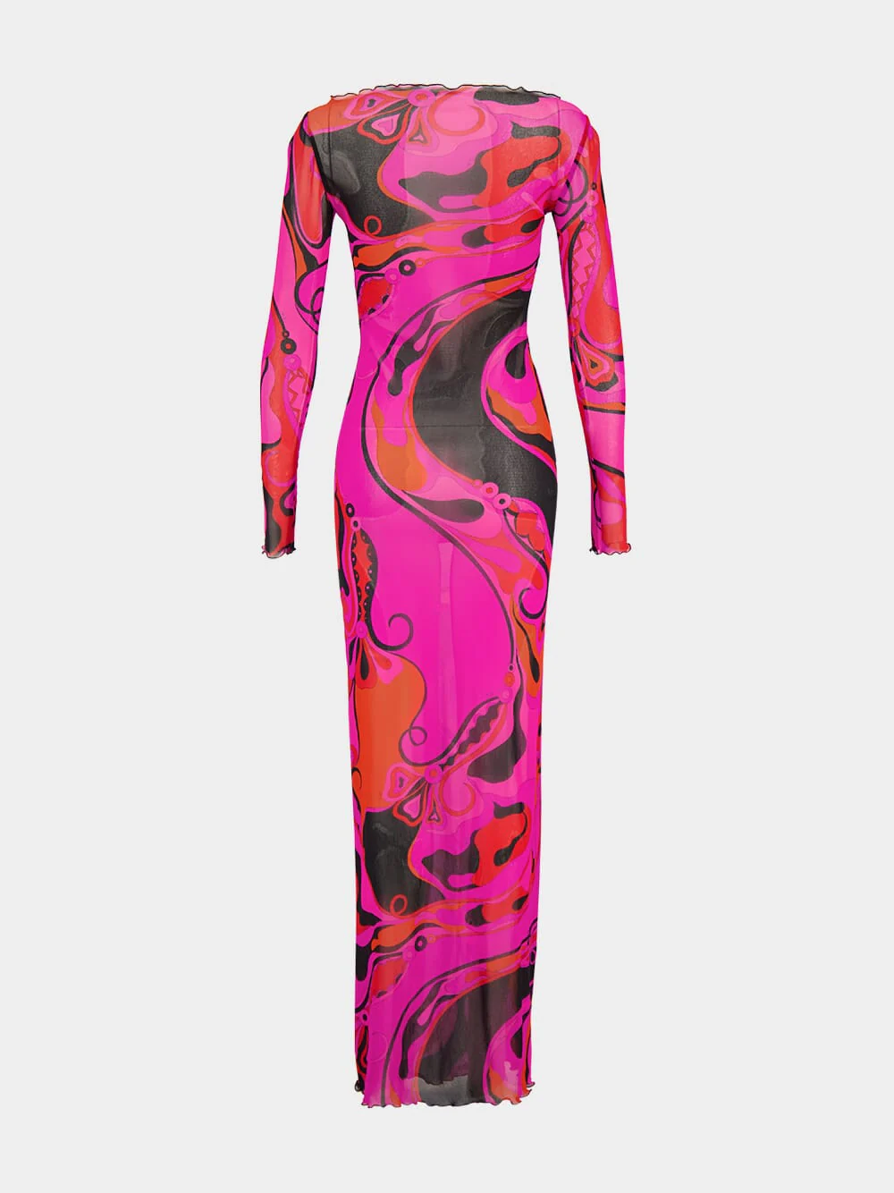 Fuchsia and Black Orchidee Tulle Dress - Image 4