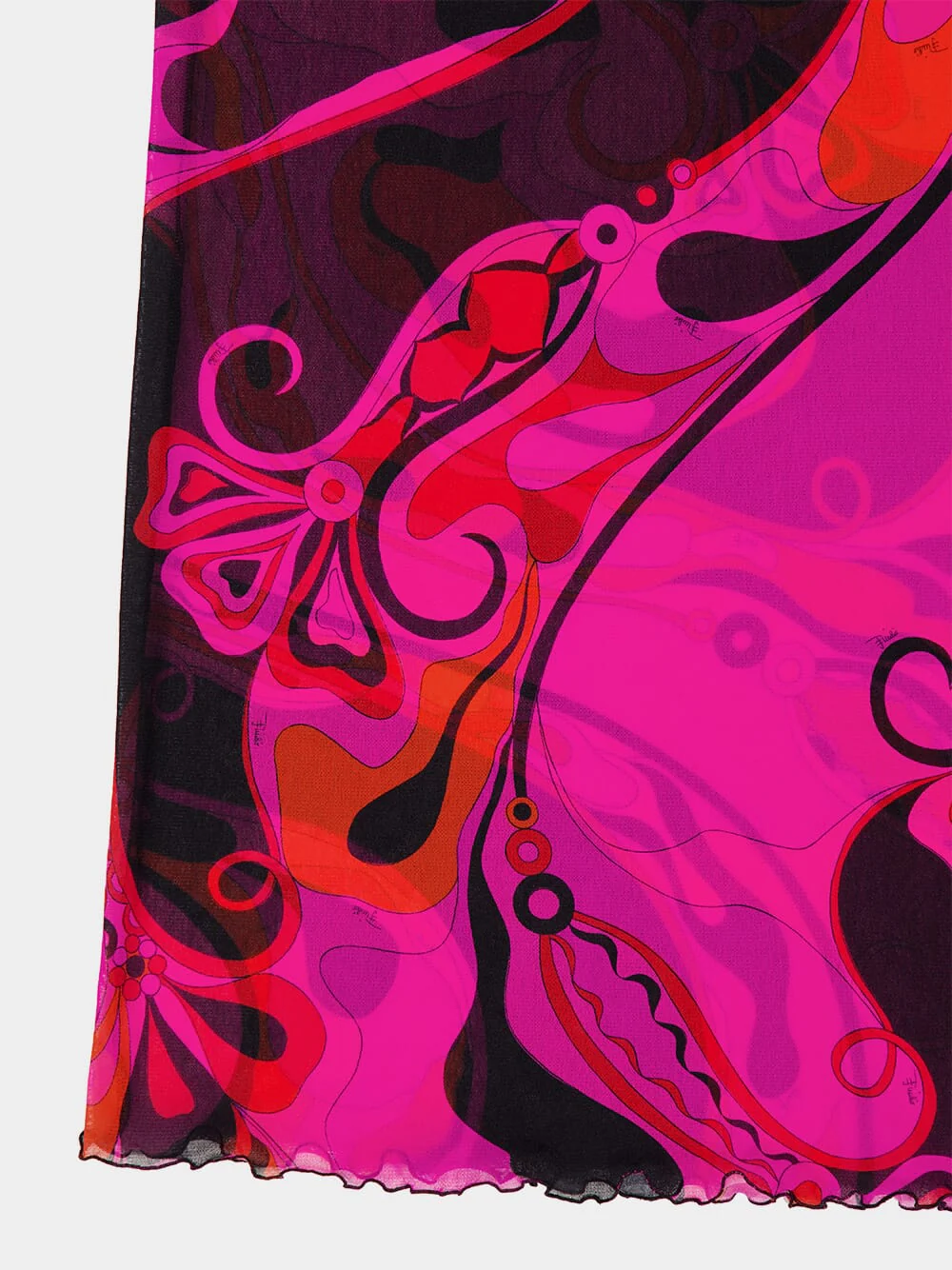 Fuchsia and Black Orchidee Tulle Dress - Image 7
