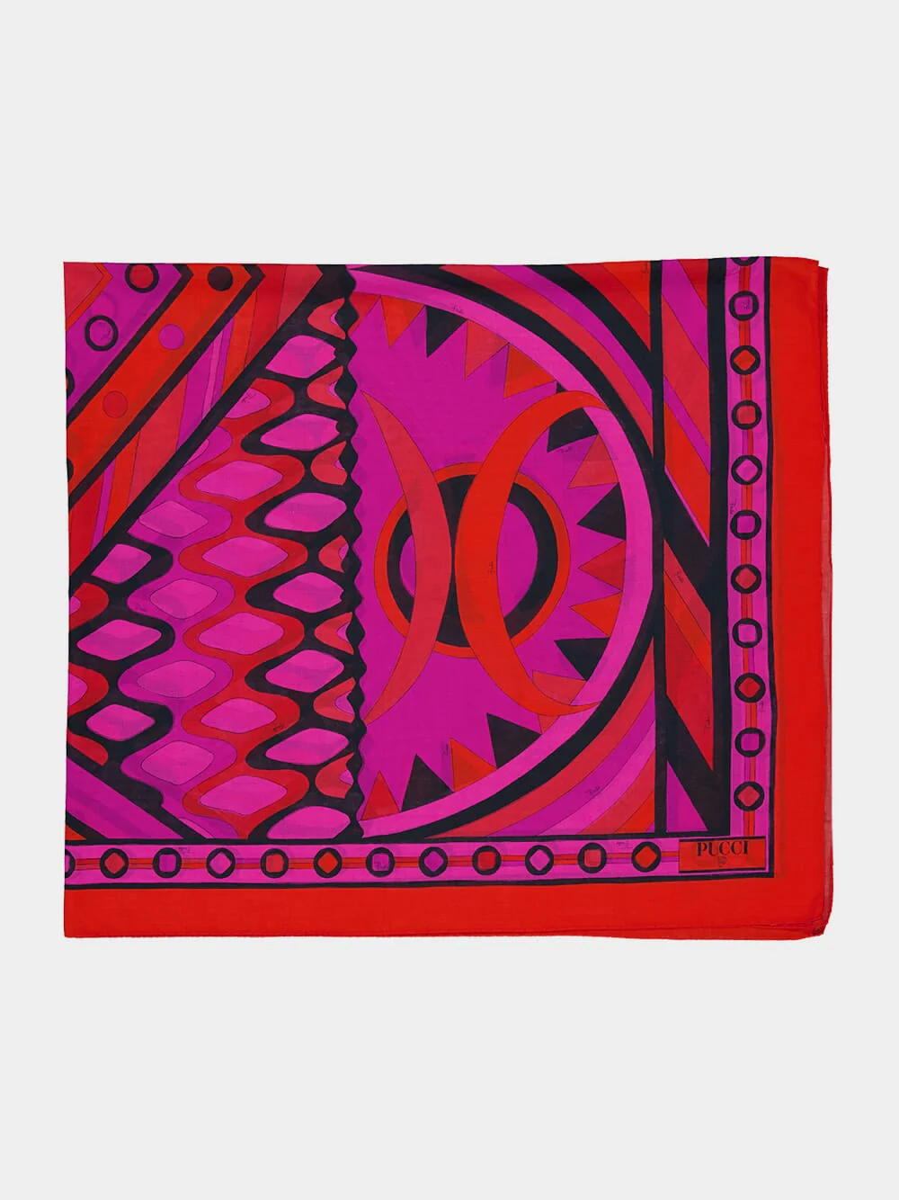 Fuchsia and Black Vivara Print Sarong - Image 4