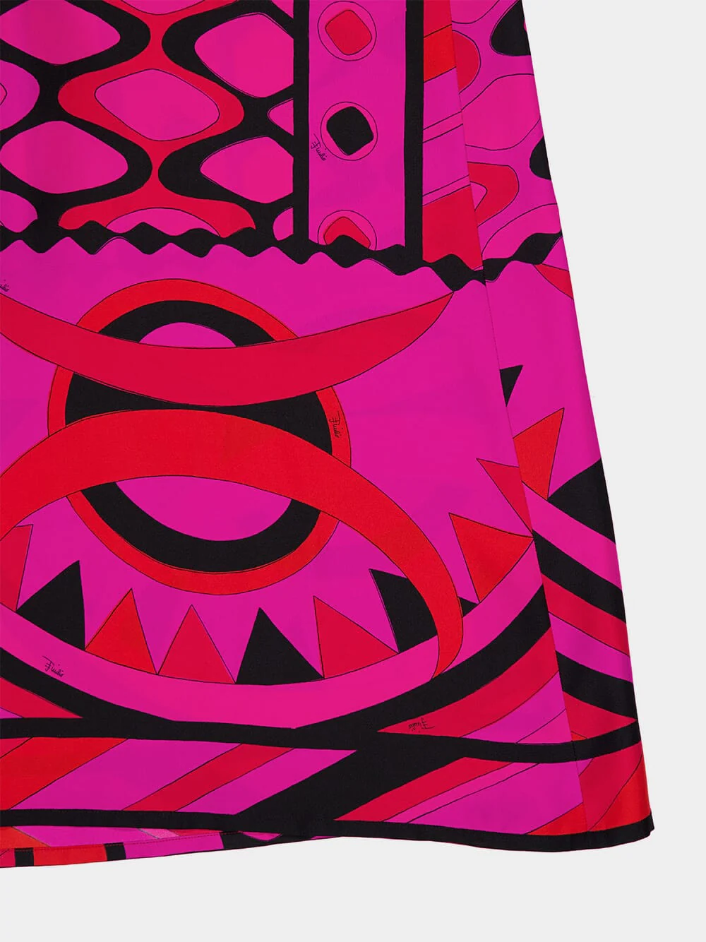 Fuchsia and Black Vivara Silk Palazzo Pants - Image 7