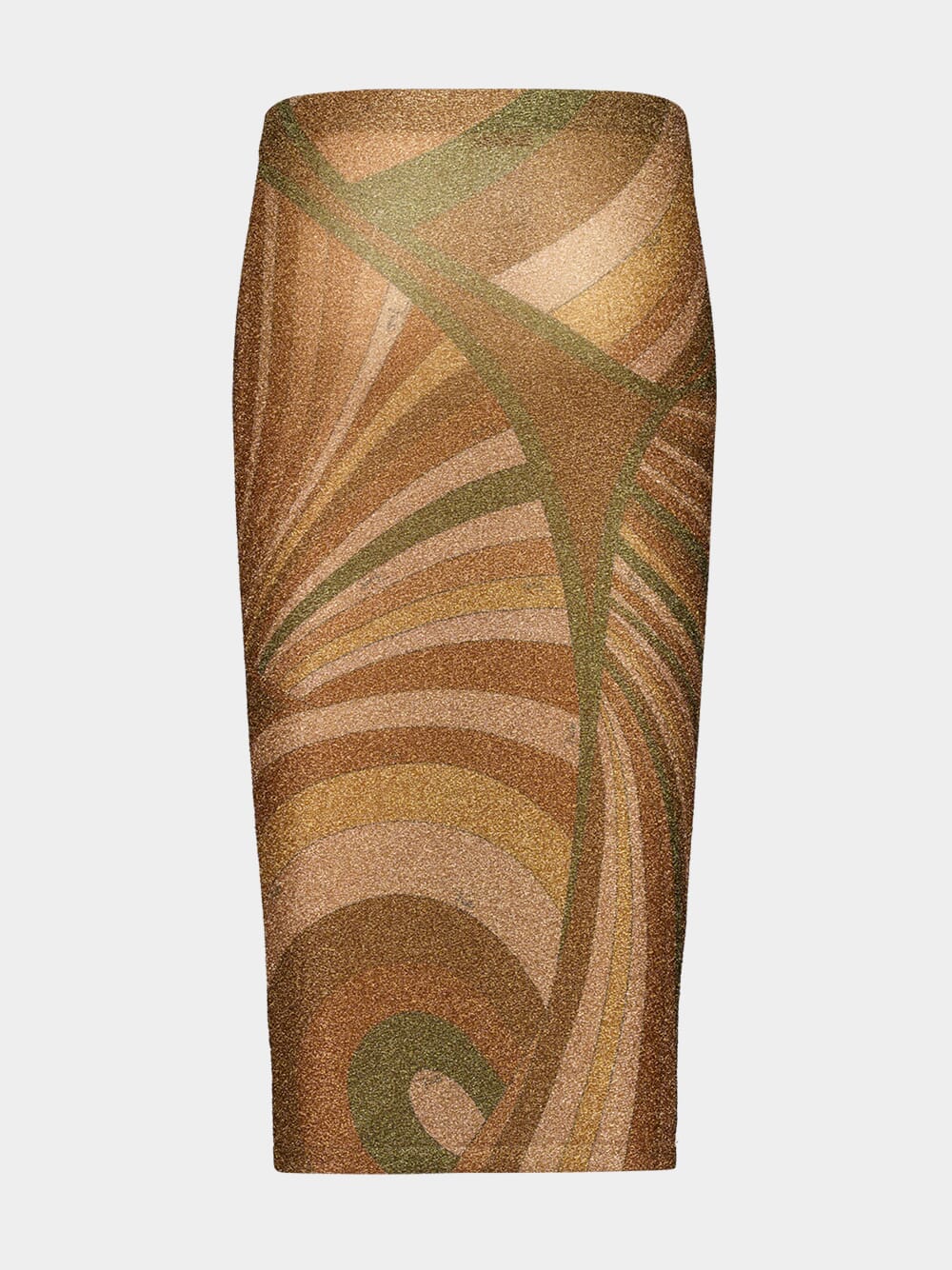 Iride Print Lamé Jersey Midi Skirt - Image 2