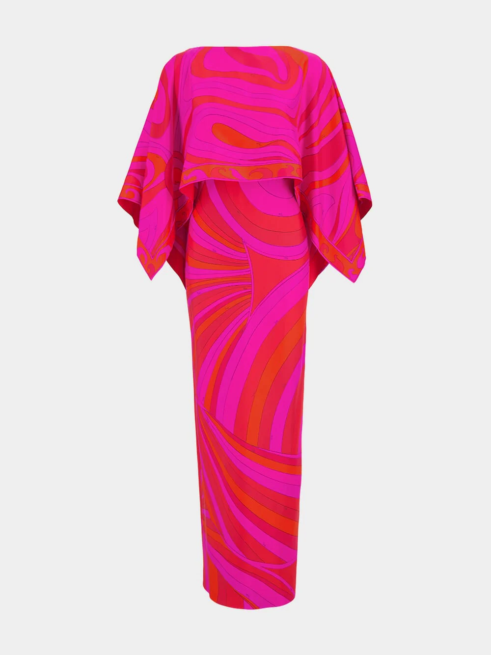Iris Marble Silk Dress - Image 2