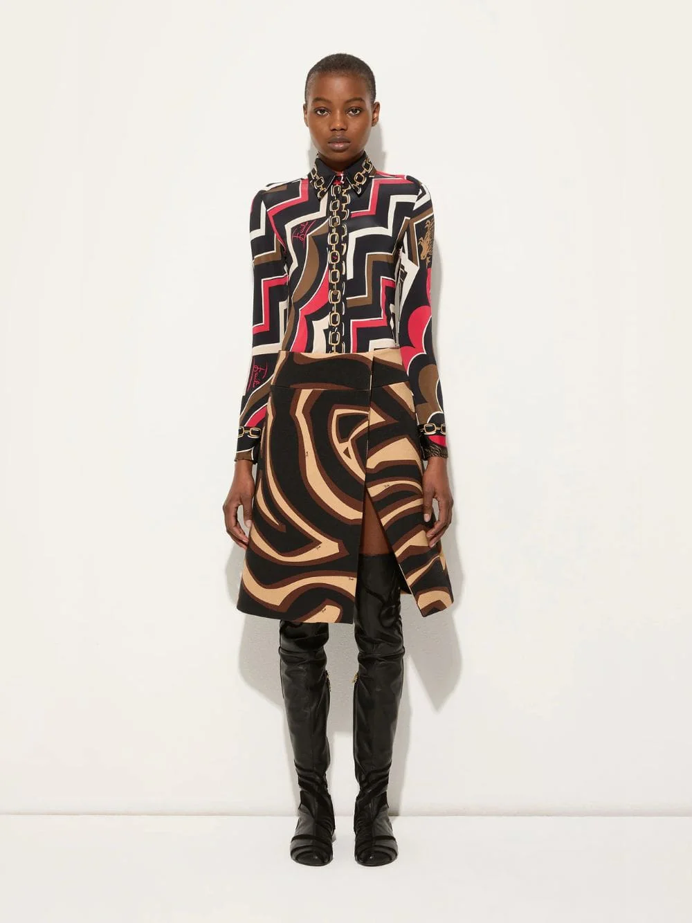 Istrice Print Long-Sleeved Jersey Shirt - Image 2
