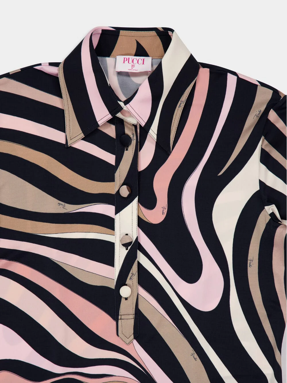 Marmo Print Long Fitted Dress - Image 5