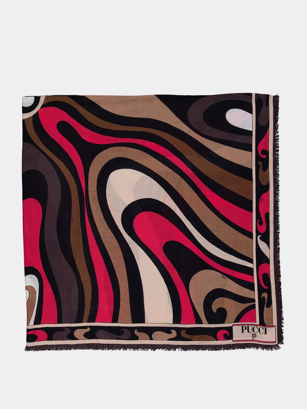 Marmo Print Silk Wool Pashmina