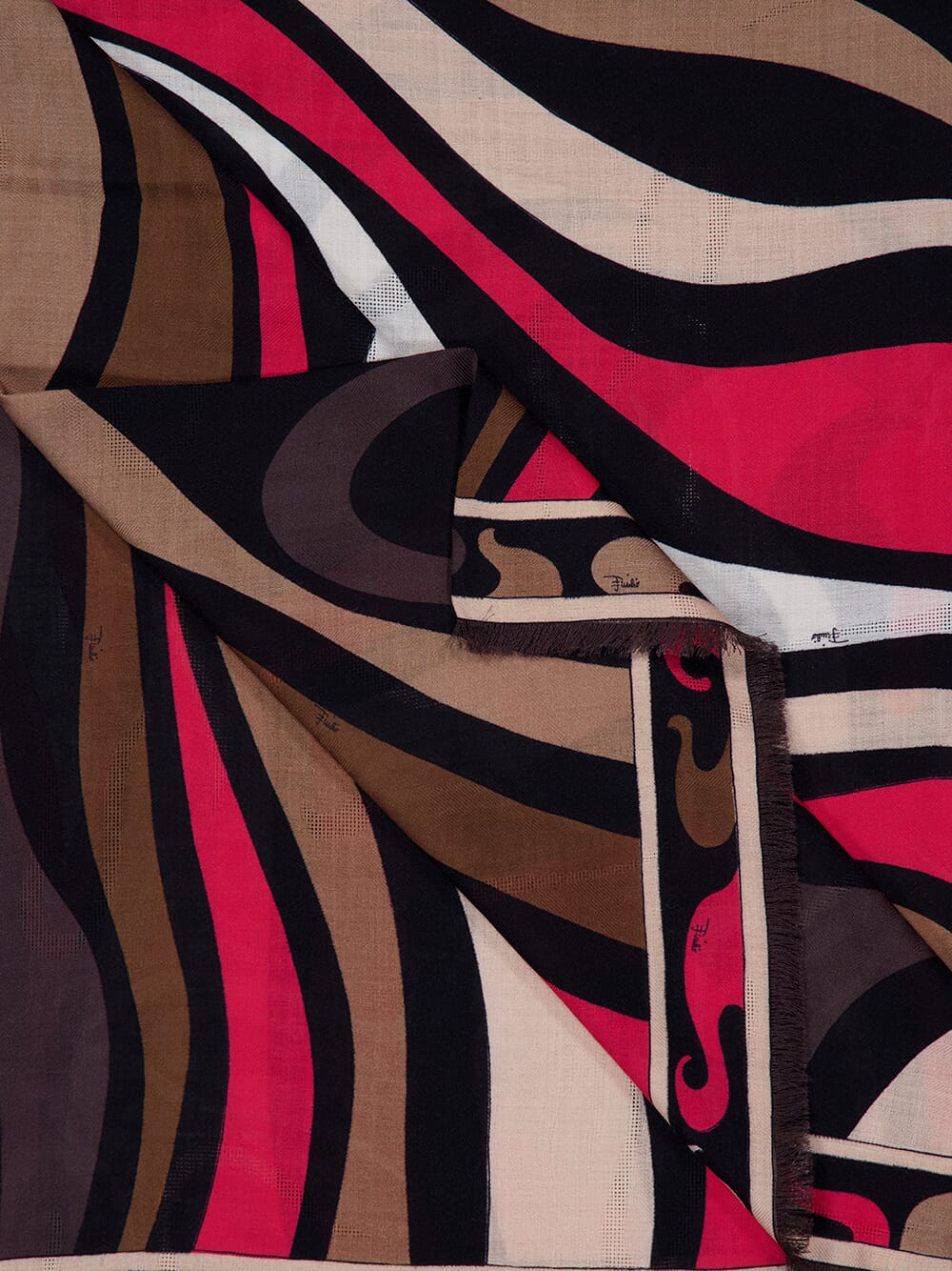 Marmo Print Silk Wool Pashmina - Image 3