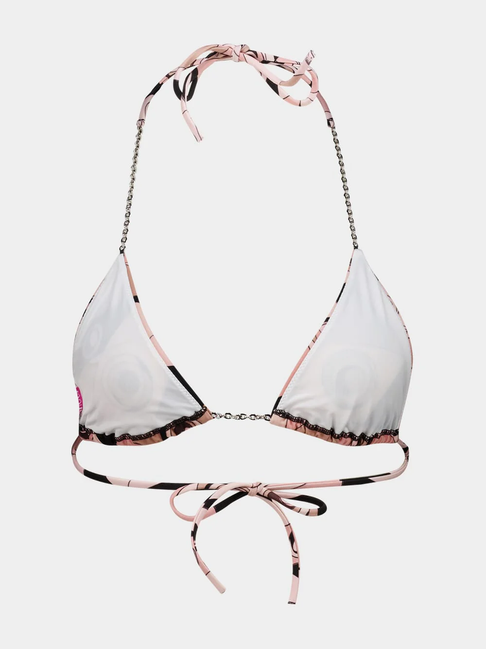 Nude Occhi Print Triangle Bikini Top - Image 3