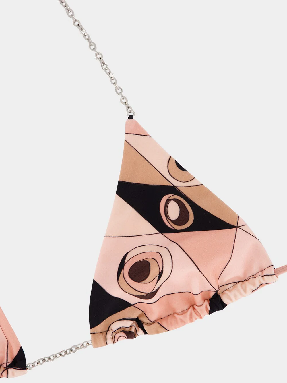 Nude Occhi Print Triangle Bikini Top - Image 5