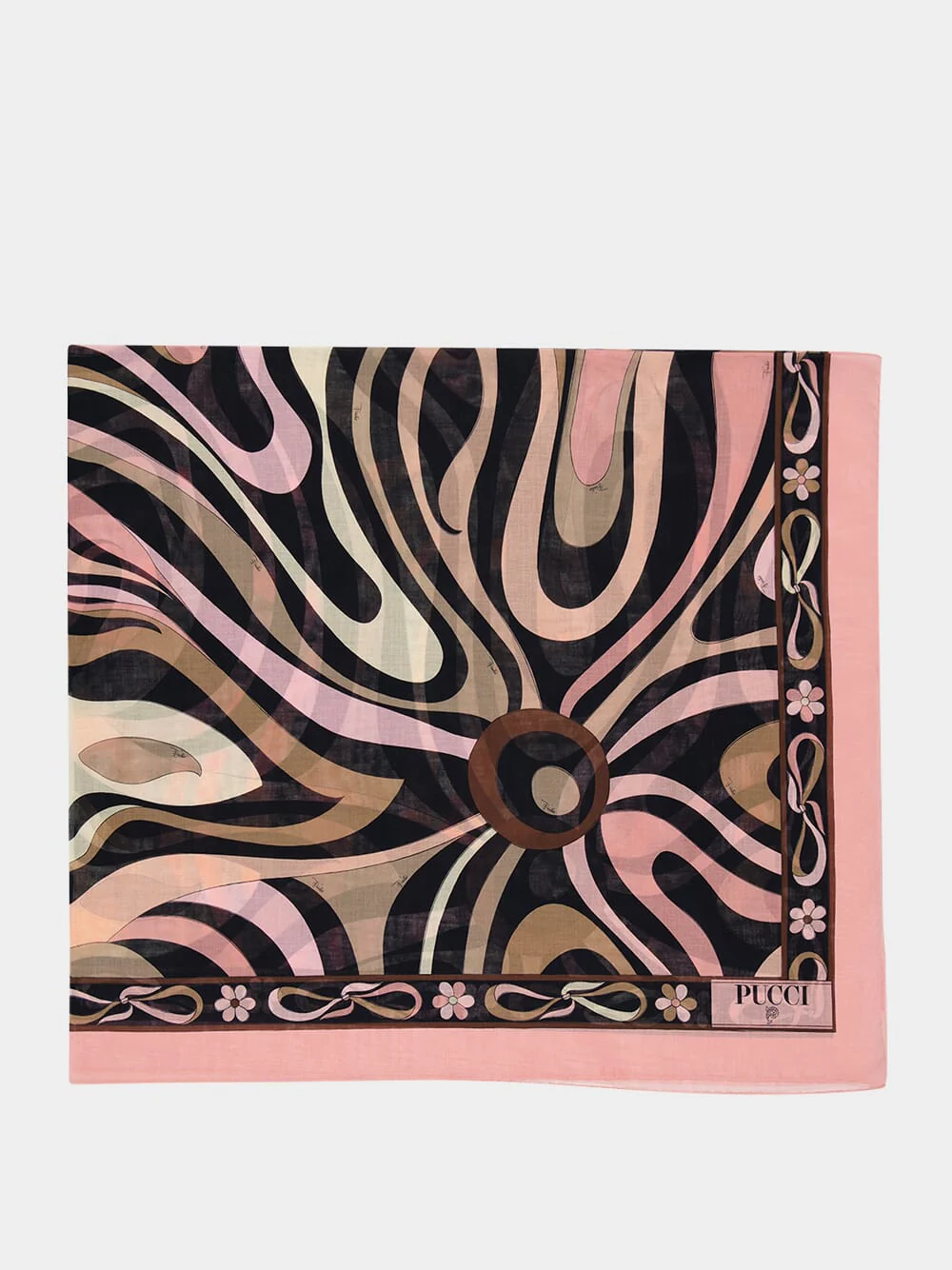 Onde and Pesci Print Cotton Pareo