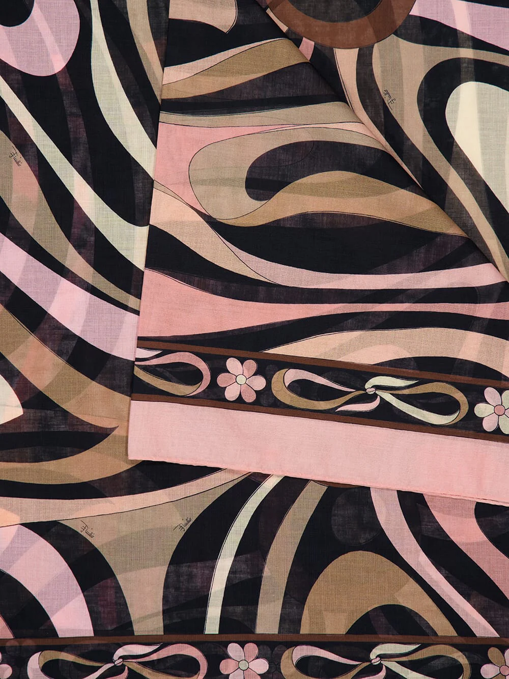 Onde and Pesci Print Cotton Pareo - Image 2
