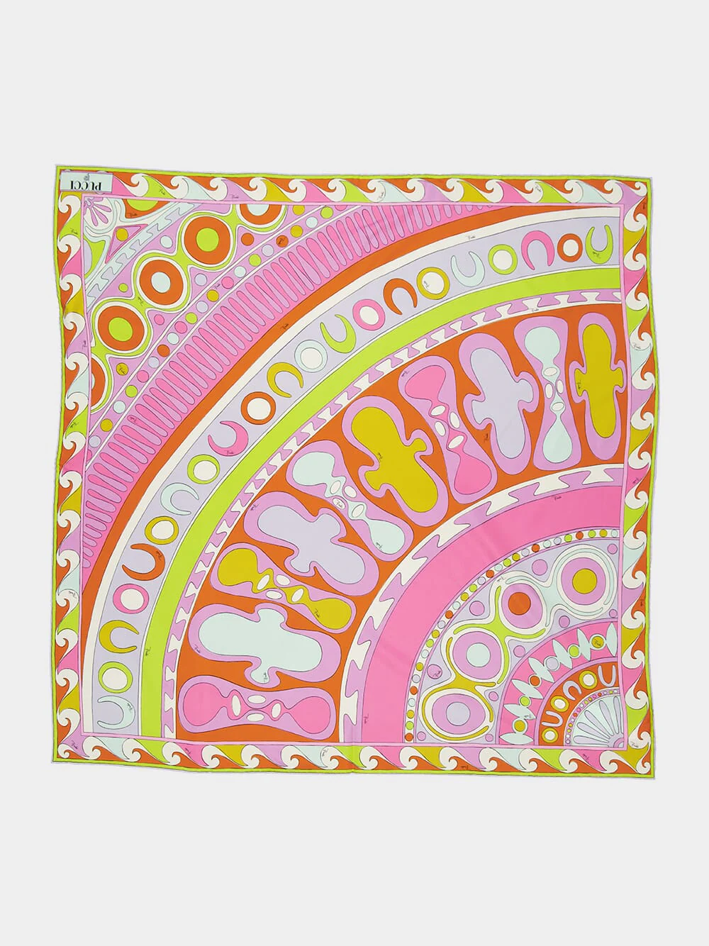 Soleil Print Silk Carré Scarf