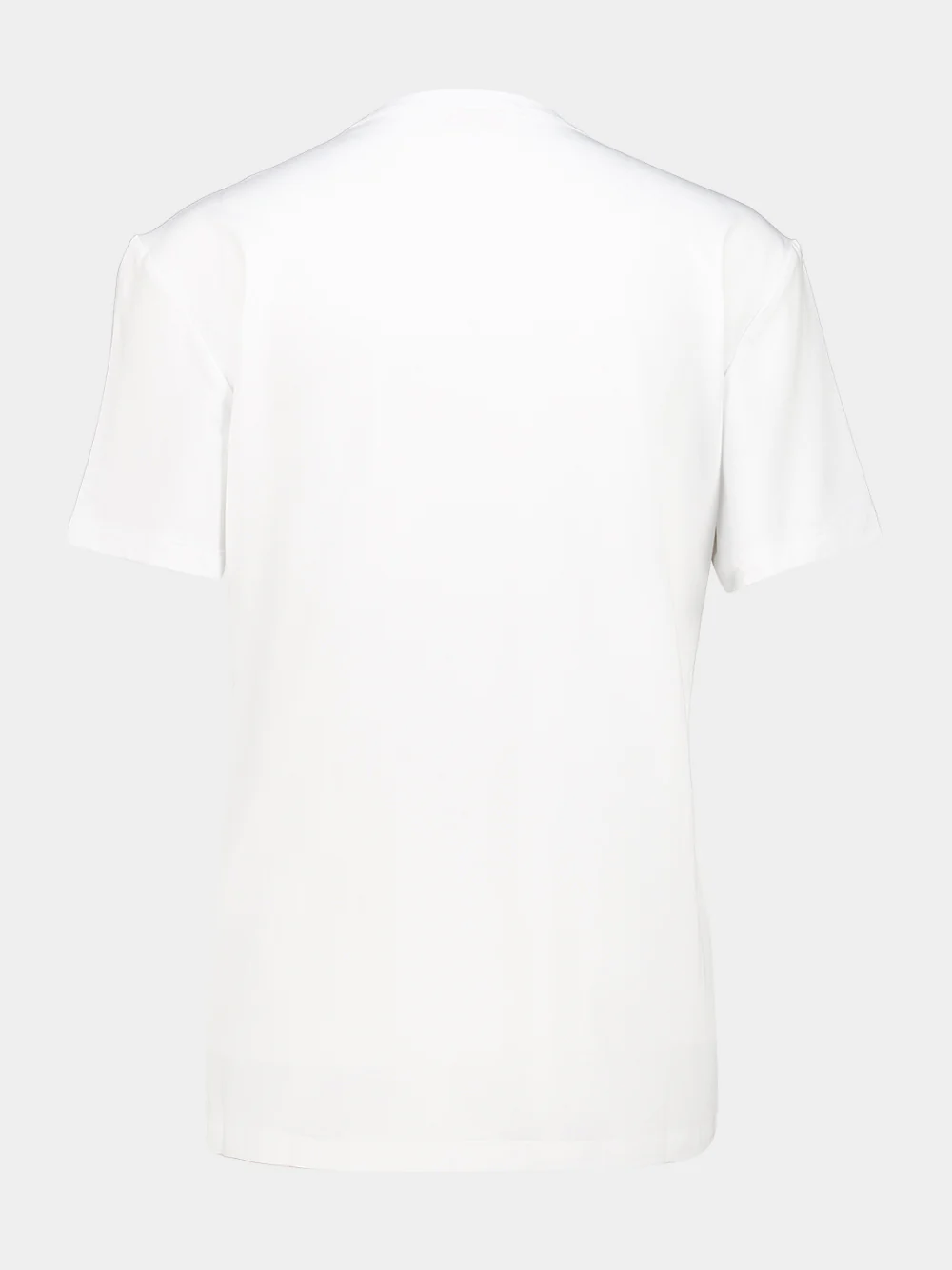 White Viscose Logo T-Shirt - Image 2