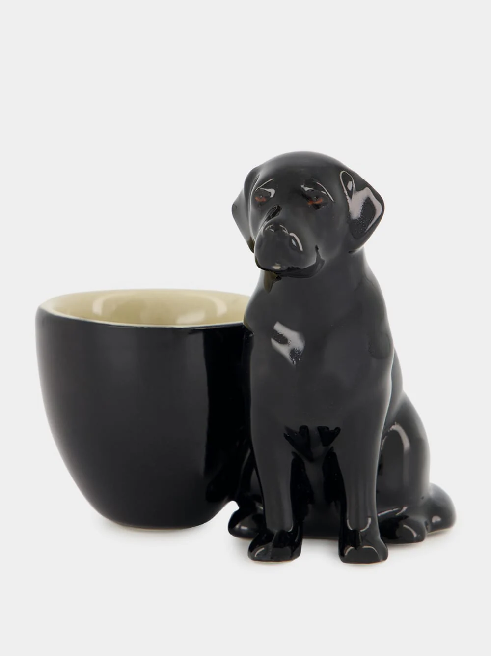 Black Labrador Egg Cup
