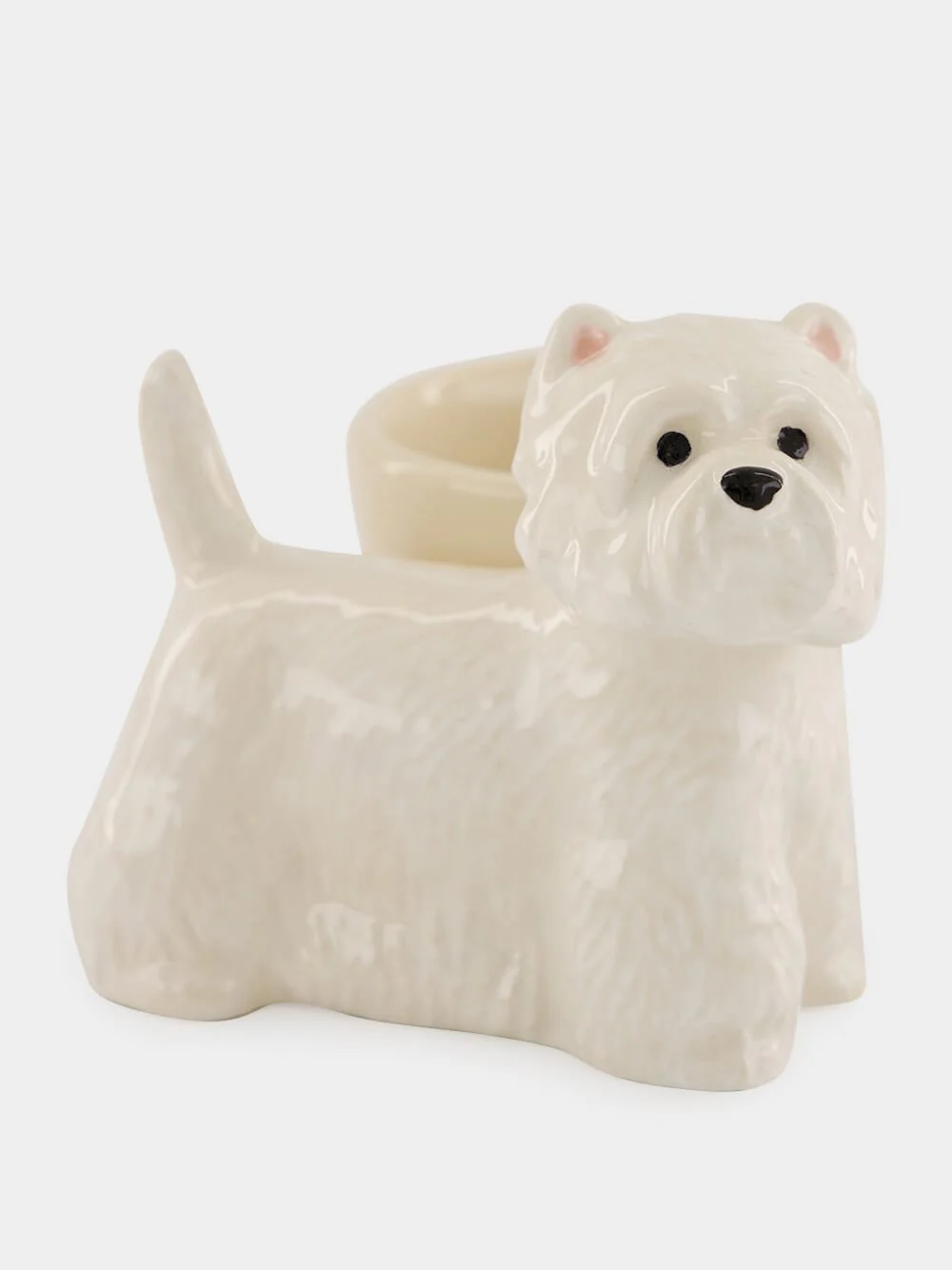 White Westie Ceramic Egg Cup - Image 3