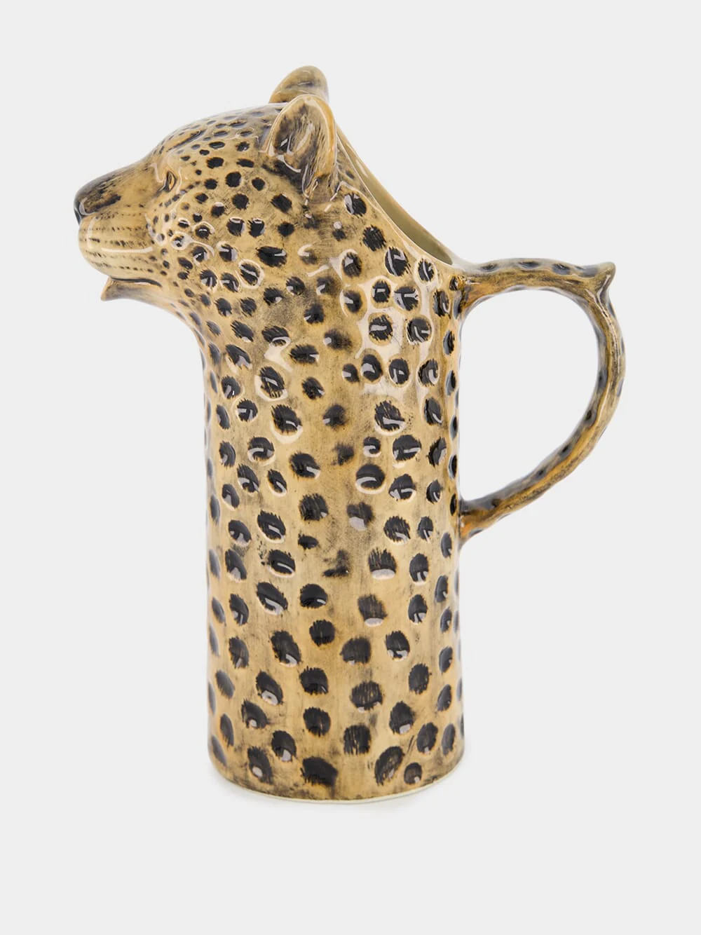 Leopard Hand-Painted Jug