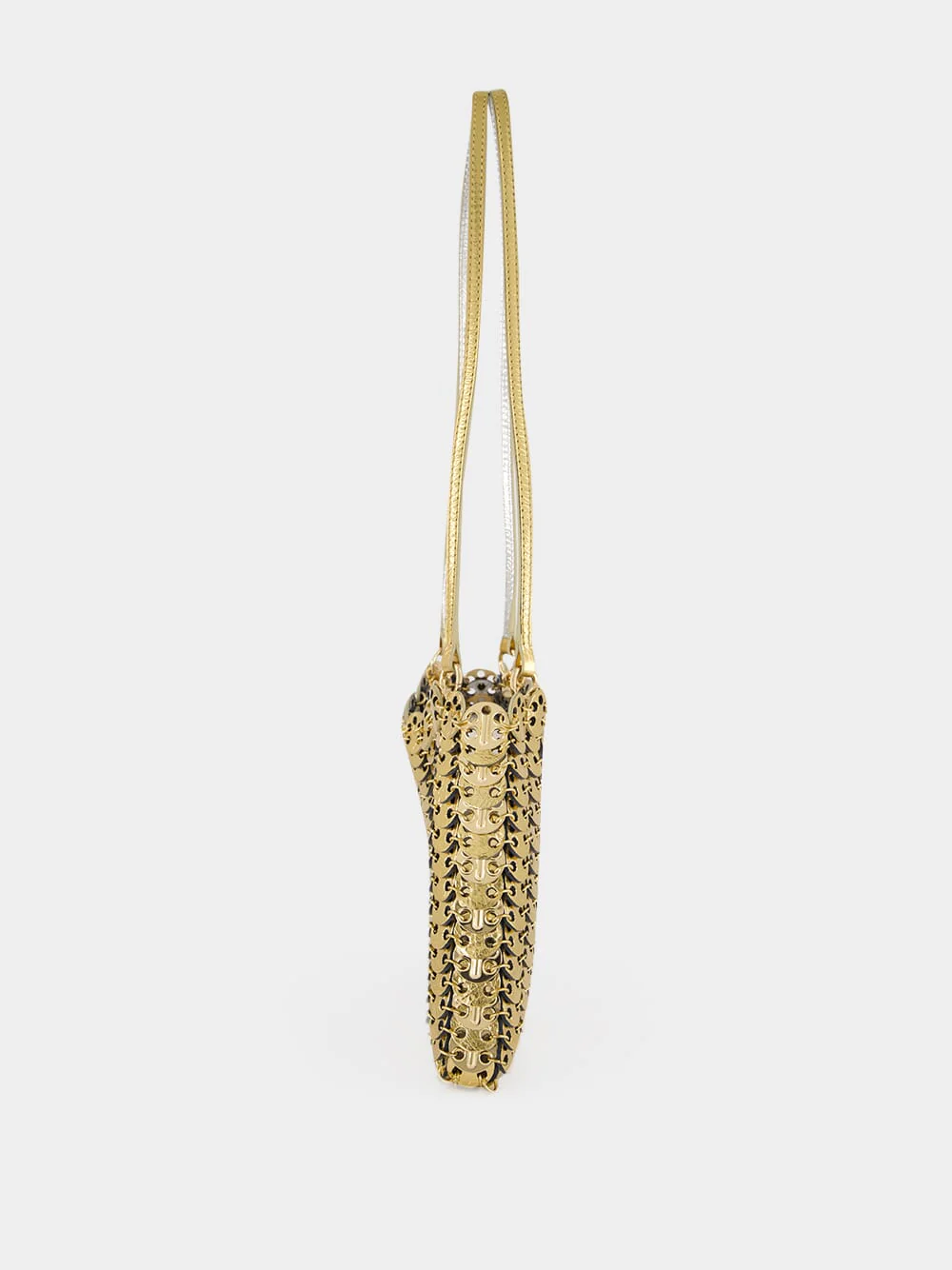 1969 Flip Gold and Silver Leather Bag - Image 6