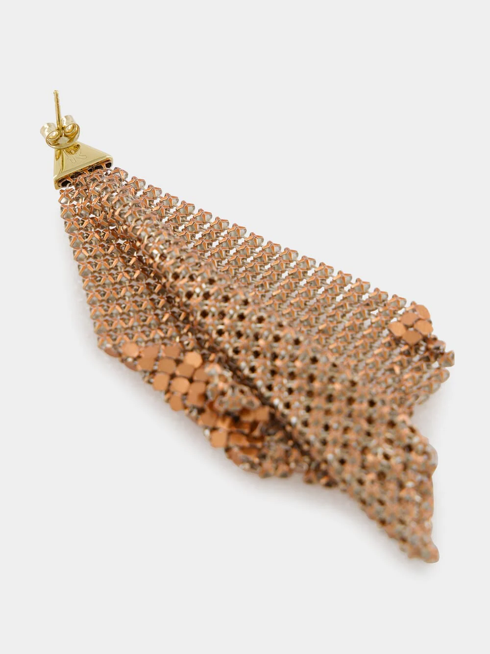 Copper Chainmail Earrings - Image 3