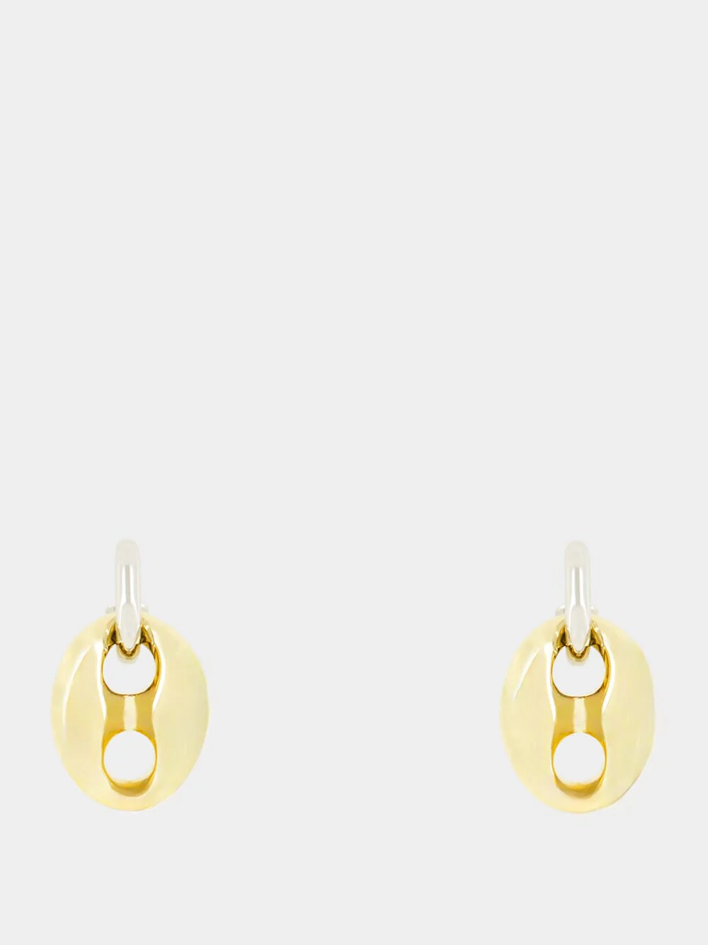 Eight Chunky Gold and Silver Earrings