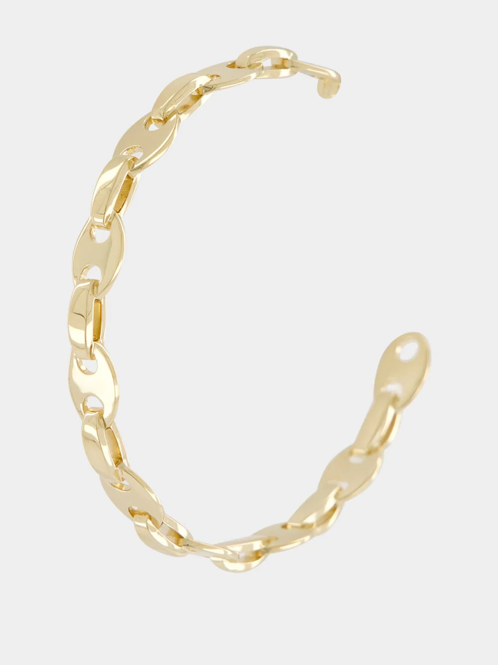 Gold Nano Chain Hoop Earrings - Image 4