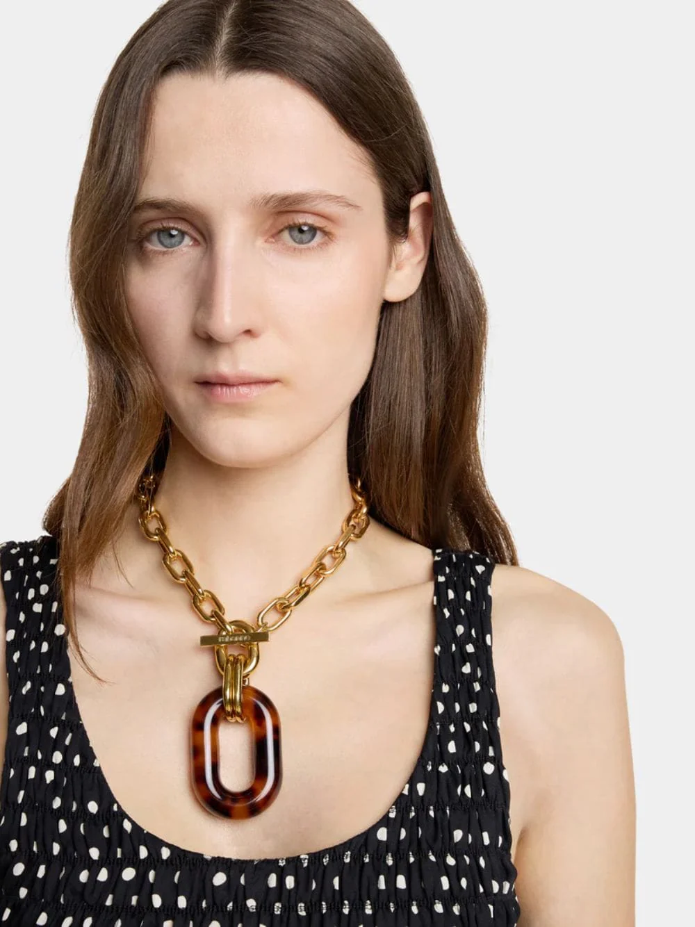 Gold Tortoise XL Link Necklace - Image 2