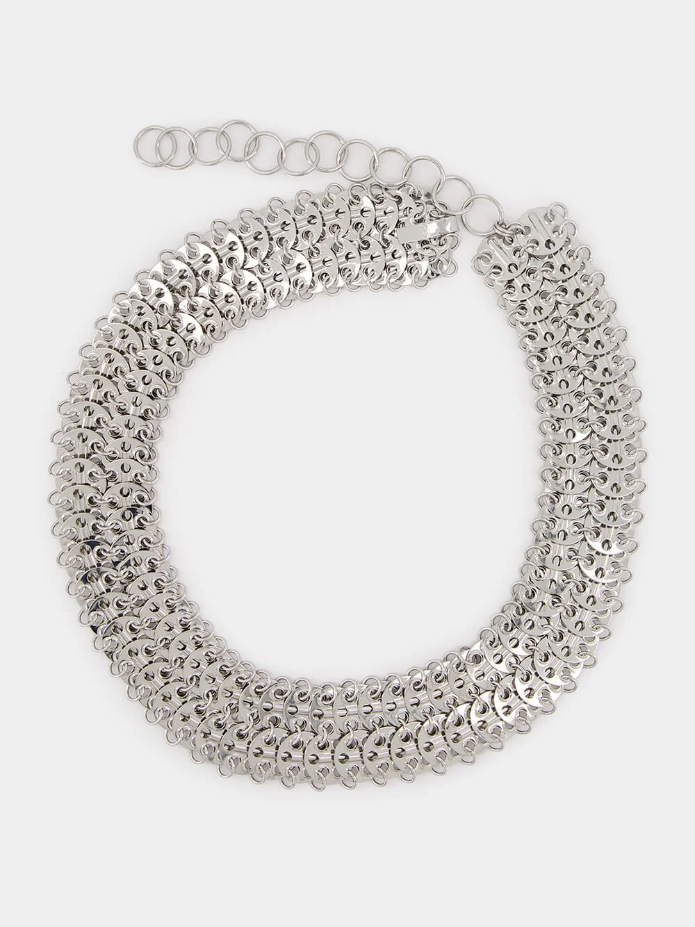 Silver-Tone Chainmail Belt - Image 3