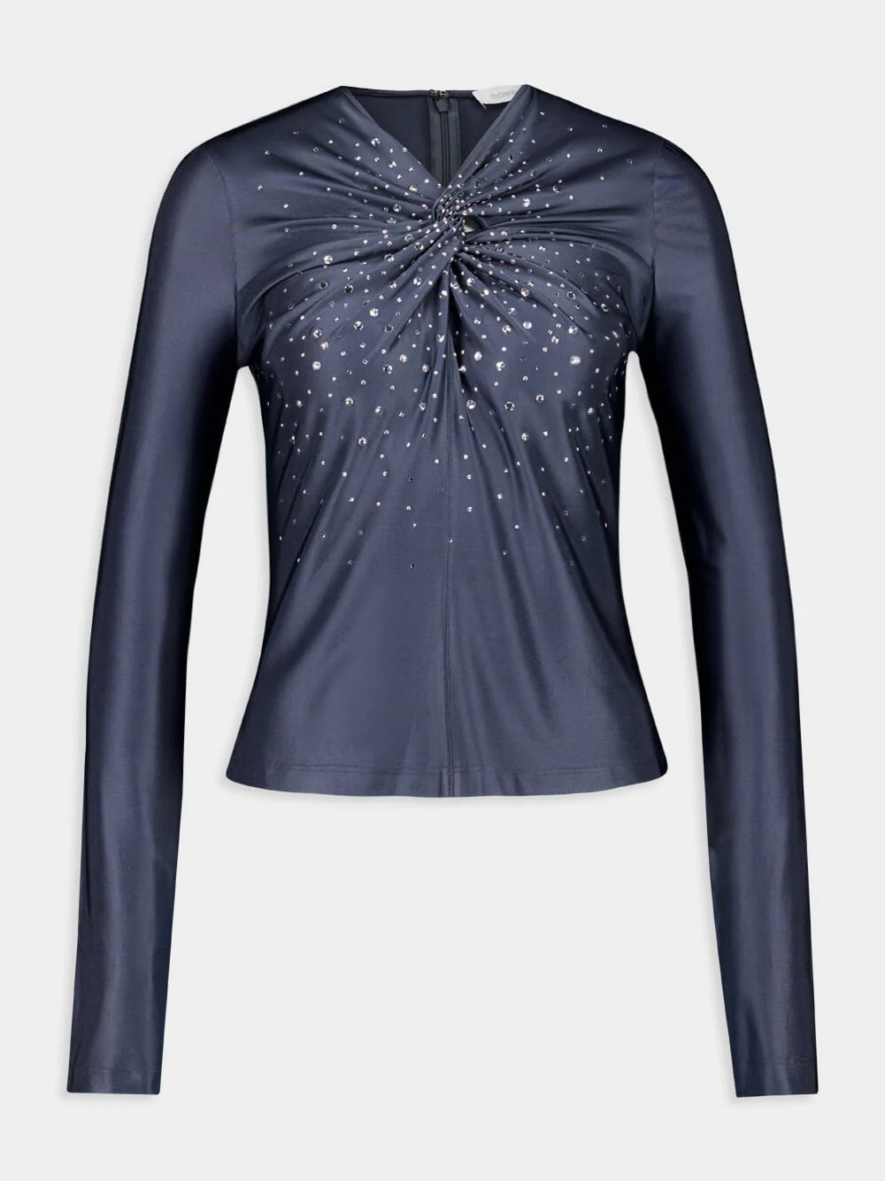 Ardoise Long-Sleeve Embellished Wrap Top - Image 4