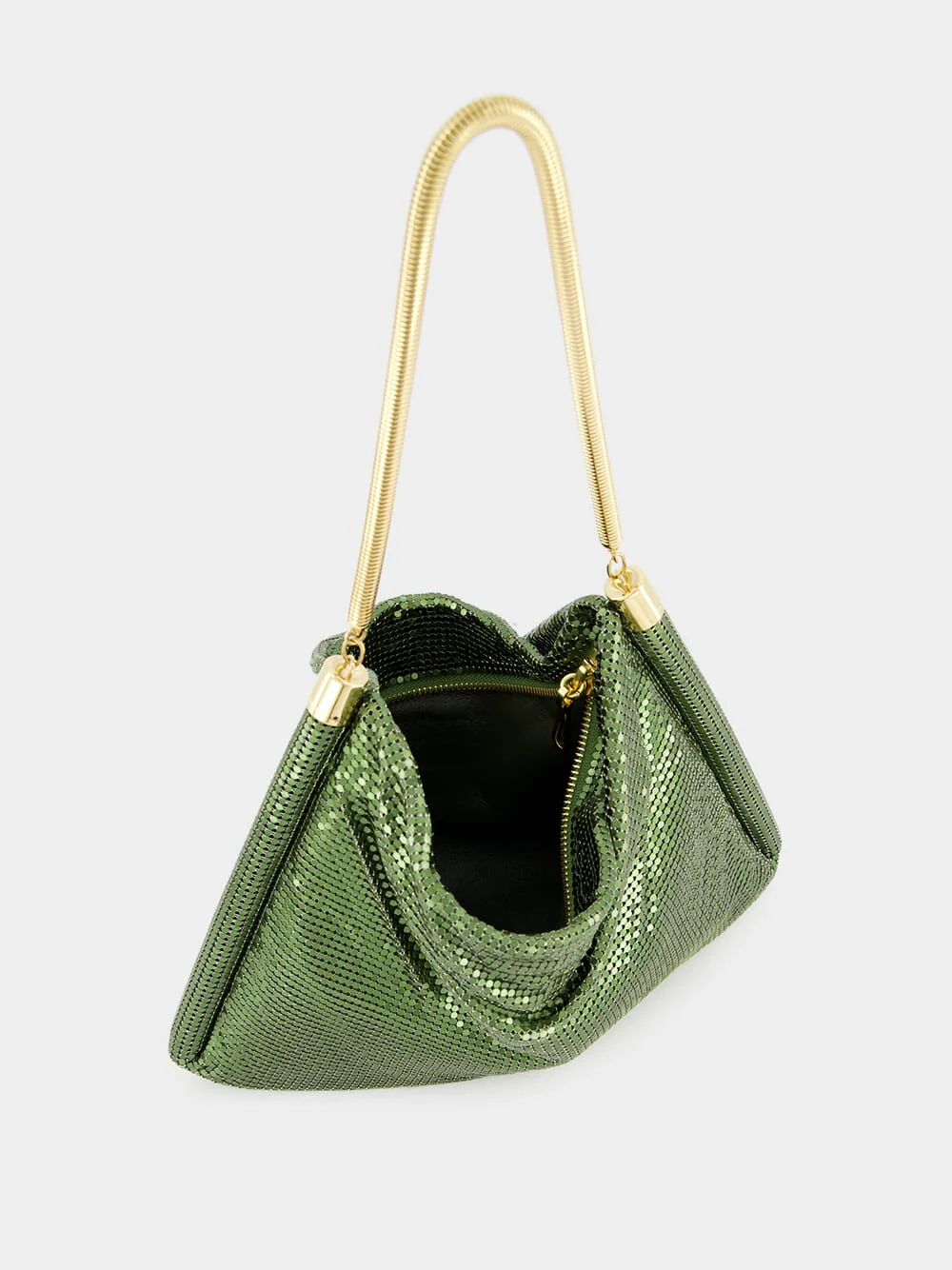 Emerald Green Chainmail Shoulder Bag - Image 5