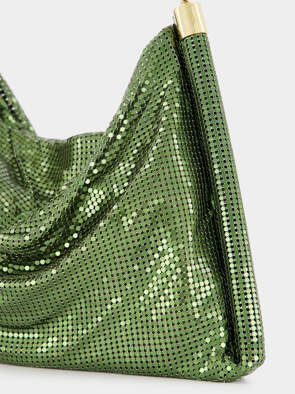 Emerald Green Chainmail Shoulder Bag - Image 6