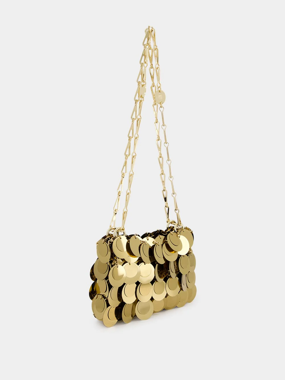 Gold Sparkle Discs Nano Bag - Image 2