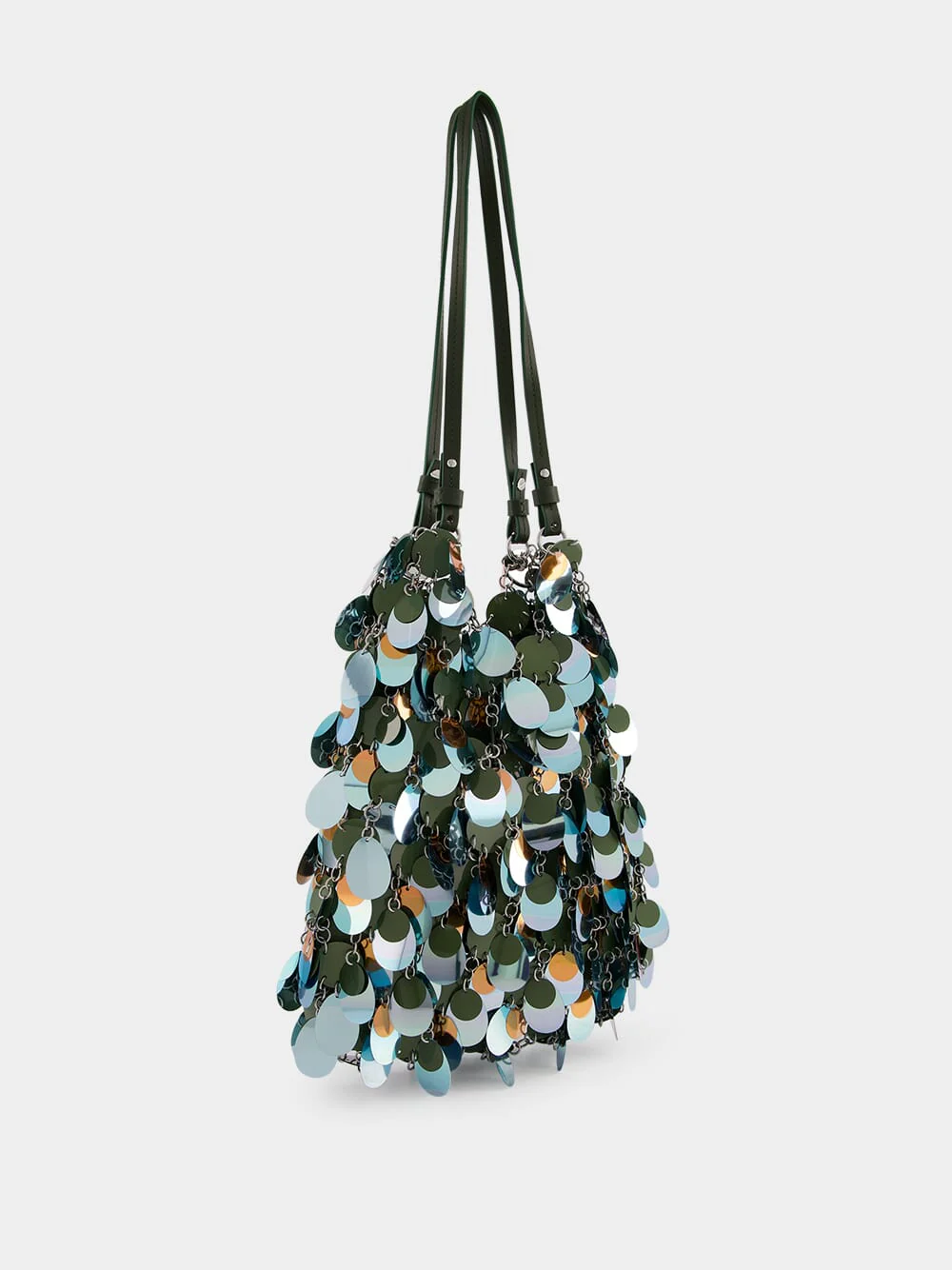 Green and Blue Sequined Shoulder Bag - Image 2