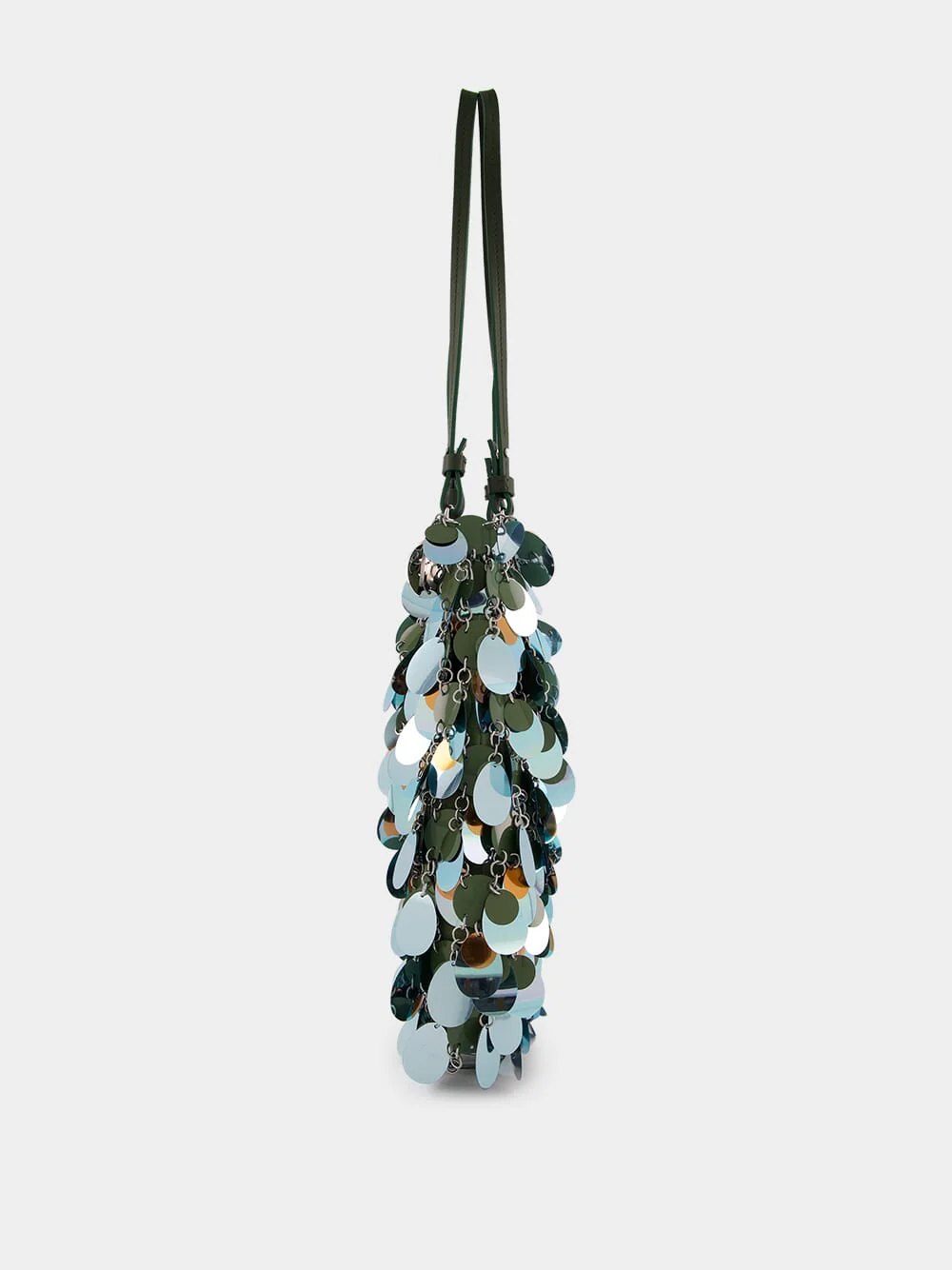 Green and Blue Sequined Shoulder Bag - Image 3