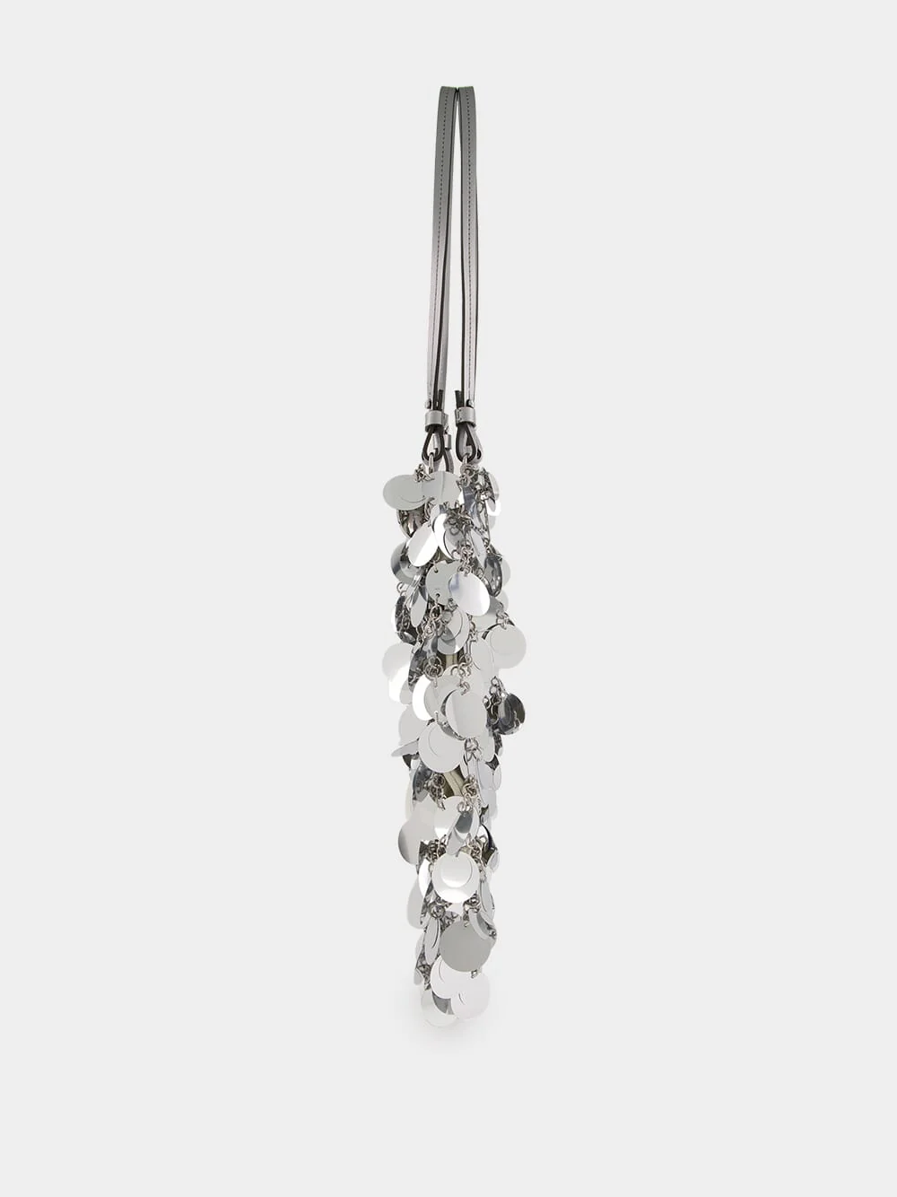 Large Silver Sparkle Disc Bag - Image 5