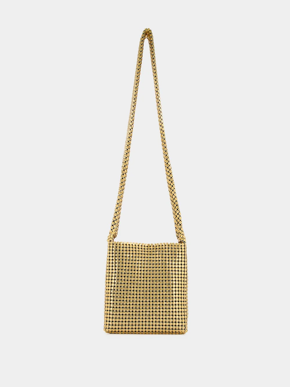 Mini Gold Pixel Mesh Bag - Image 3