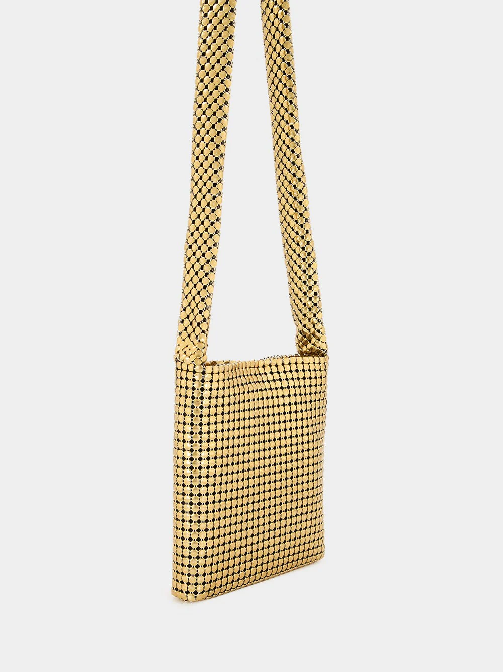 Mini Gold Pixel Mesh Bag - Image 4