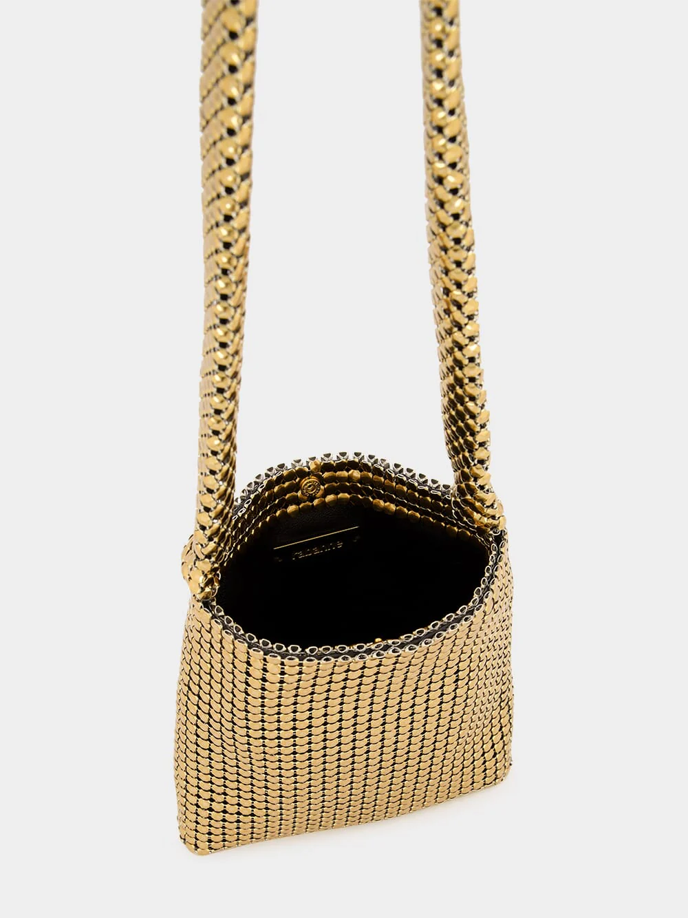 Mini Gold Pixel Mesh Bag - Image 7