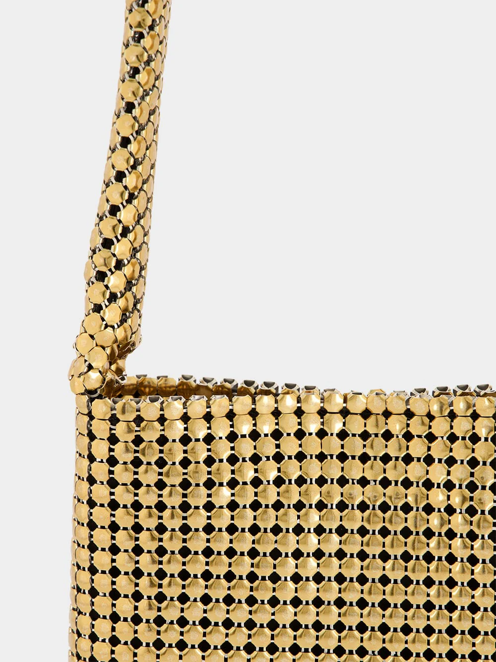 Mini Gold Pixel Mesh Bag - Image 9