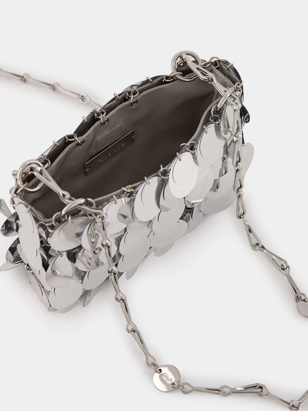 Silver Sparkle Discs Nano Bag - Image 6