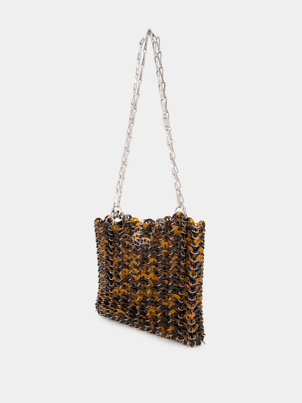 Tortoise Brown Acetate Shoulder Bag - Image 11