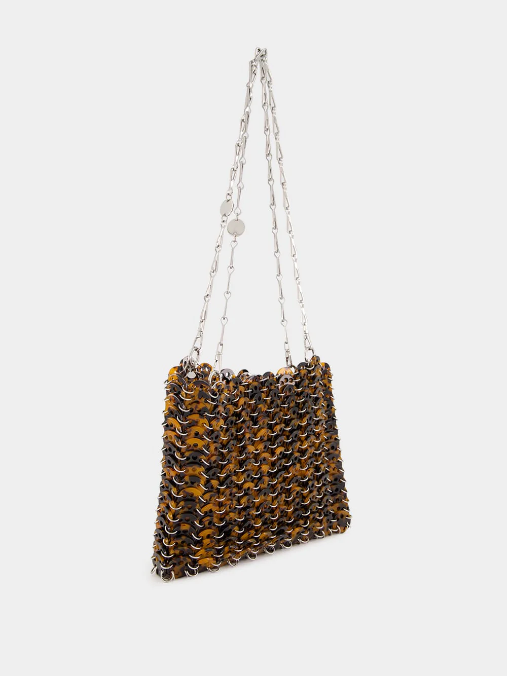 Tortoise Brown Acetate Shoulder Bag - Image 2