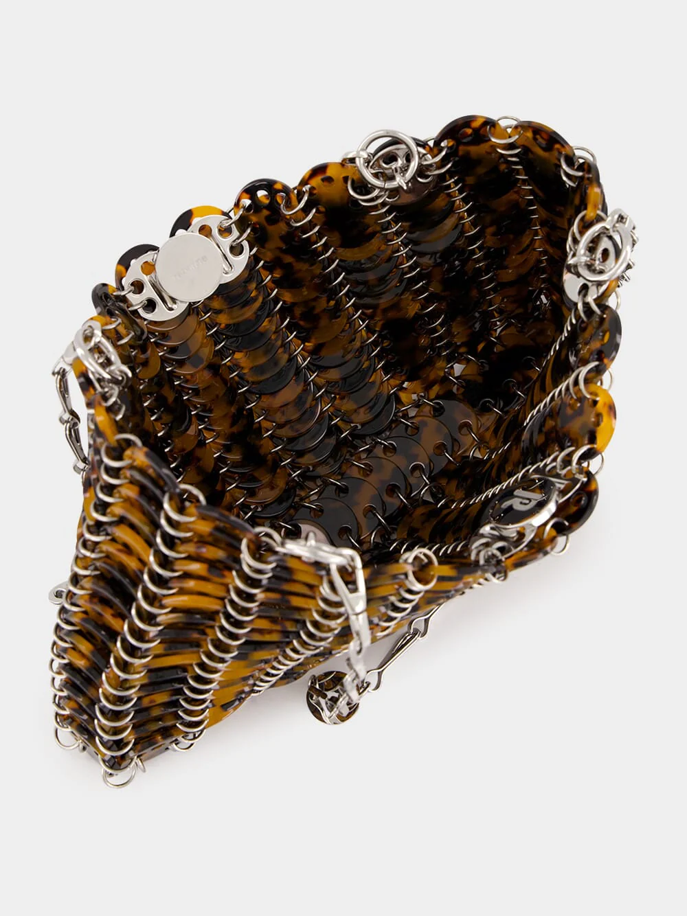 Tortoise Brown Acetate Shoulder Bag - Image 5