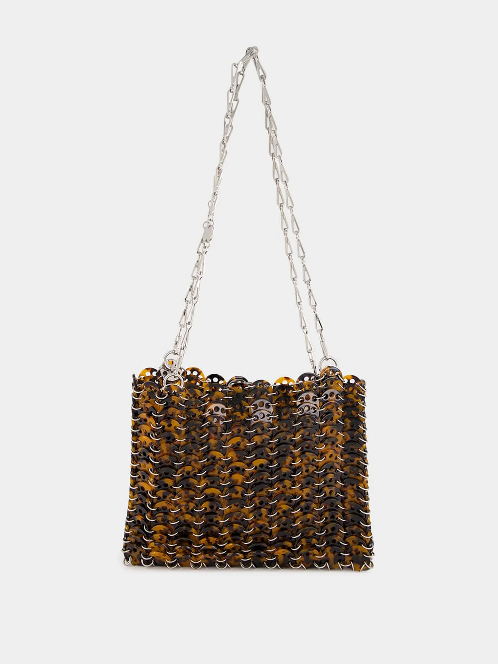 Tortoise Brown Acetate Shoulder Bag - Image 8