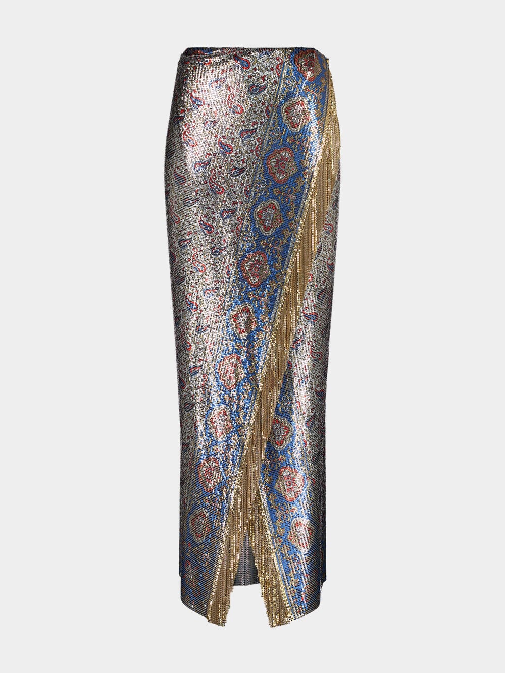 Bandana Paisley Mesh Long Skirt - Image 2